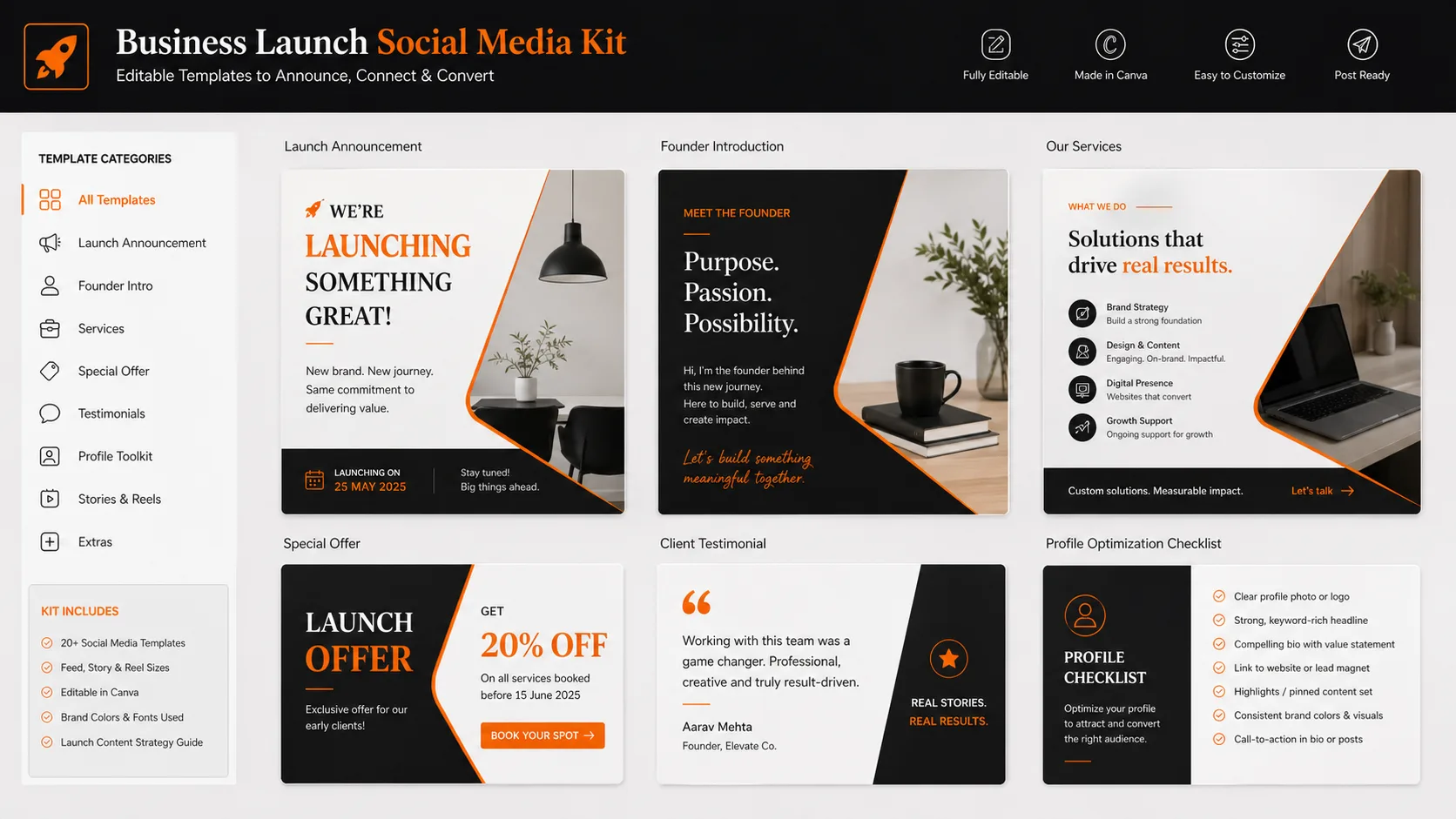 Business Launch Social Media Kit gallery preview 1